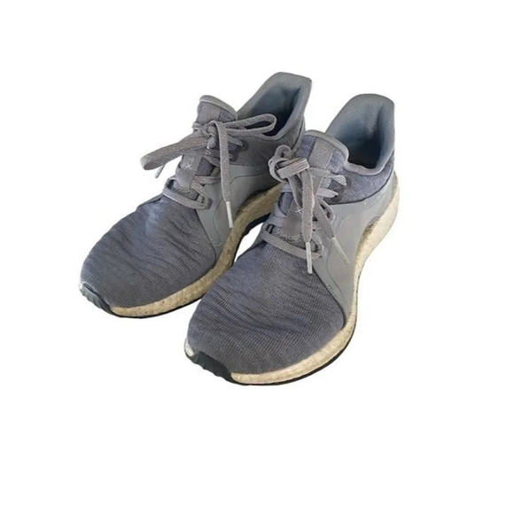Adidas Pure Boost Womens Size 6.5 mixed knit and Grey Colorway Athletic Running - Picture 1 of 7